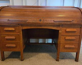 Vintage Roll Top Desk