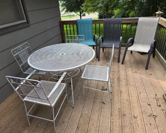 Matching Table And Chairs Plus 3 Chairs