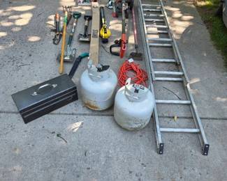 Ladder, Tools, And Miscellaneous Garage Equipment