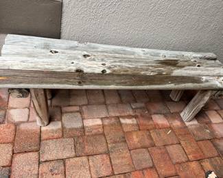 Wooden bench