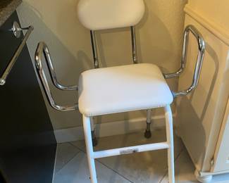 Adjustable stool/bath chair