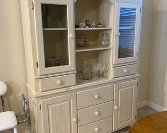 Cottage style curio cabinet