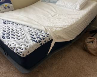 Mattress with adjustable base