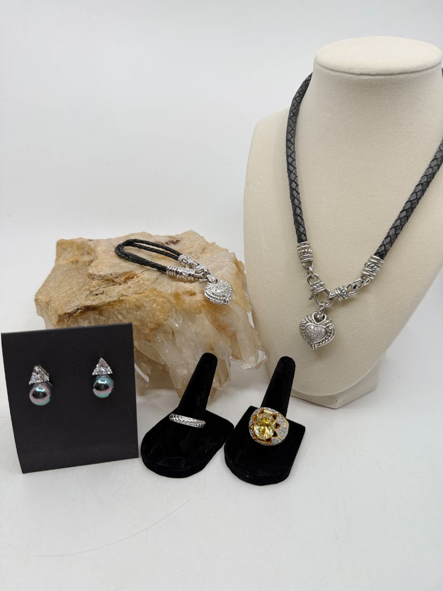 DESIGNER SIGNED COSTUME & STERLING SILVER JEWELRY