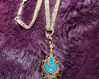 Beautiful rare Etruscan locket vintage antique 1800’s