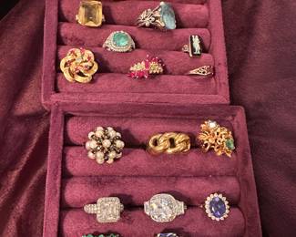 Gold Victorian rings