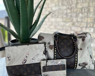 Repurposed Louis Vuitton bag set
