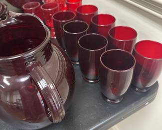 Red Glass Ware