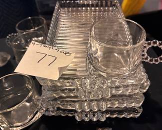 Serving trays with cups