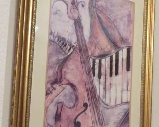 La Musica I by Tabela framed print