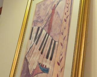La Musica II by Tabela framed print