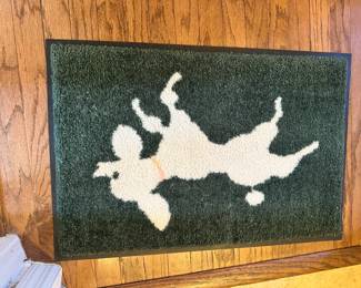 Poodle welcome mat - great condition and so cute!