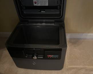 SentrySafe fire and water-resistant safe box