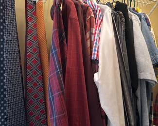 Men's shirts, men's dress shirts, and ties