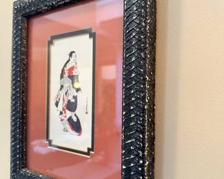 Vintage asian framed print