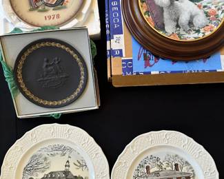 collection of vintage collector plates
