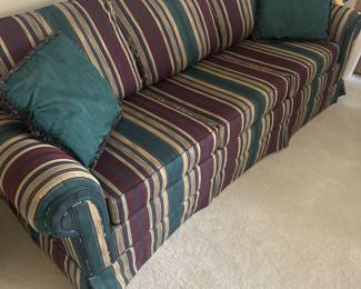 Striped sofa