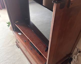 Entertainment center and television 