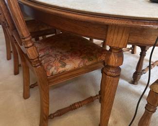 Dining table with dining chairs