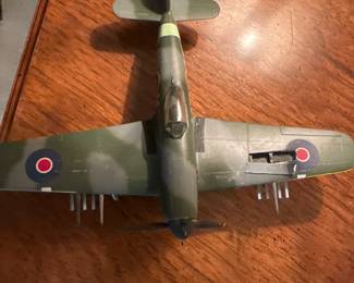 Model of the Hawker Typhoon Mk.IB, a British fighter-bomber used during World War II. 