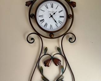 Metal wall clock