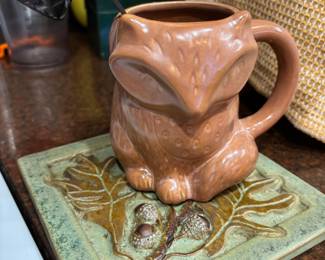Stoneware Fox Mug