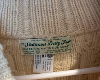 Shannon Duty Free 100% Wool Men's Fisherman's Sweater
