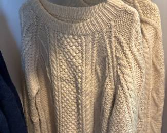Cream Knitted Fisherman's Sweater