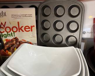 Set of 3 Everyday White Porcelain Nesting Pasta Bowls