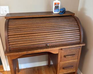Eastman Line Children's Furniture Oak Roll Top Desk