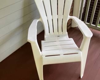 Plastic Adirondack chair