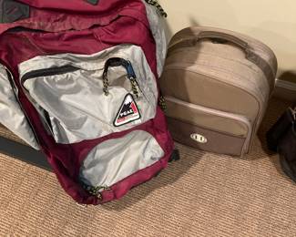 Backpack and duffles bags