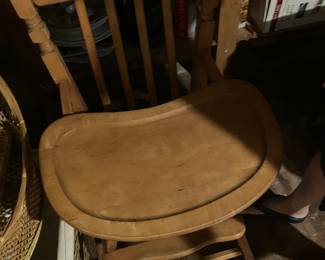 Vintage maple high chair