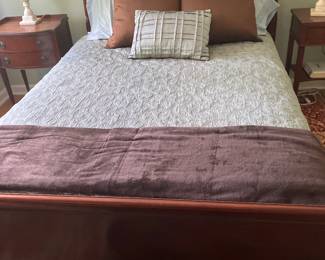 Mahogany bed, queen bed
