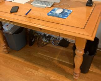 Pine writing desk can be used for a kitchen table also
