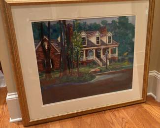 Original Pastel Framed Landscape by local artist Jill King