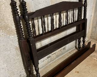 Vintage Jenny Lind Style Double Bed