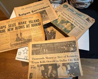 Assorted Old Newspapers