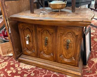 Vintage 1960s solid wood end tables 