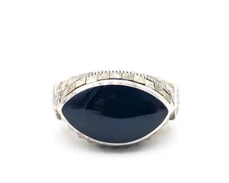 Sterling 925 Ring w/ Black Stone