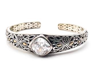 Angela by John Hardy 925 Sterling Silver & 14K Gold Cuff