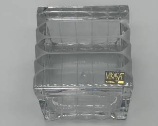 Mikasa Crystal Cubed Drawer, Celebration Pattern