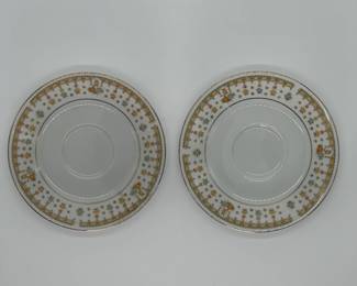 Fine China Japan Garden Bouquet #4078 Plates (Set of 2)