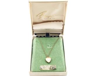 Barrows 1/20-12K Gold-Filled Heart Pendant Necklace