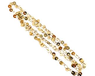 Sterling 925 Disc Chain Necklace