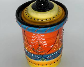 El Poyeton Handpainted Ceramic Jar, Spain