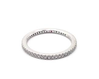 Sterling 925 Hidalgo Eternity Band w/ CZ Stones
