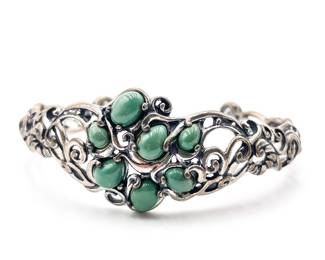 Sterling Silver Turquoise Cuff Bracelet by Carolyn Pollack