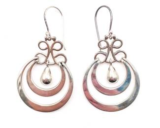 Mexican Sterling Silver Dangle Earrings