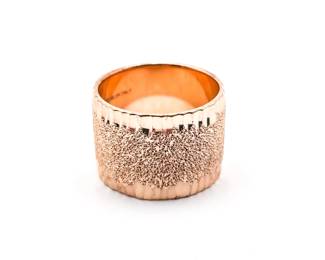 Milor Italy Sterling Silver 925 Wide Band Ring